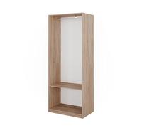 Vicco Armoire à vêtements Elmo, Sonoma, 80x200cm | pour un rangement flexible de différents types de vêtements