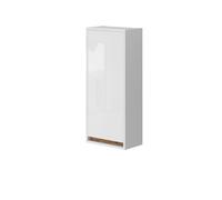 Vicco Armoire de Detmold, Blanc Brillant/Chêne doré, 81.6x35cm
