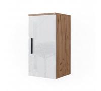 Vicco Armoire de Irma, Blanc Brillant/Chêne doré, 30x59cm