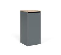 Armoire de salle de bain Vicco Viktor Anthracite/chêne doré 40.2x88.2cm avec panier à linge, Model 55163