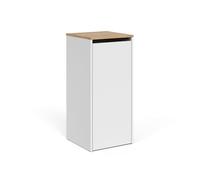Armoire de salle de bain Vicco Viktor Blanc/Artisan 40.2x88.2cm avec panier à linge, Model 57508