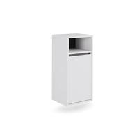 Armoire de salle de bain Vicco Viola blanc/gris 38x80cm avec panier à linge, Model 54883