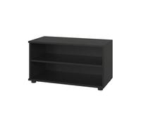 Vicco Armoire de Salon Berno, Noir, 70.8x38.9cm | avec 2 compartiments, convient pour le rangement de livres et de classeurs