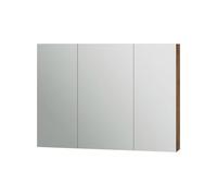 Vicco Armoire de Toilette Lotta, Chêne, 99.7x73.2cm | avec 3 portes, pour montage mural avec miroir intégré et espaces de rangement