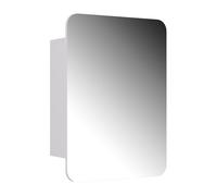 Vicco Armoire de toilette "Zino", Blanc 70 x 50 cm | 1 Porte · 4 compartiments · Montage horizontal & vertical · Coins arrondis · Ouverture flexible