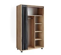 Armoire Doros, 100x168cm ouvert, avec roulettes, Sonoma, Vicco 40592