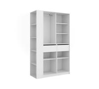 Armoire Vicco Elmo Blanc 50x200cm Lot de 2, Model 61342