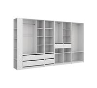 Vicco Armoire Elmo, Blanc, 50x200cm Lot de 5pour Un Rangement Flexible des vêtements Les Plus Divers
