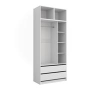Vicco Armoire Elmo, Blanc, 50x40cm Lot de 3pour Un Rangement Flexible des vêtements Les Plus Divers