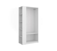 Vicco Armoire Elmo, Blanc, 80x200cm Lot de 2pour Un Rangement Flexible des vêtements Les Plus Divers