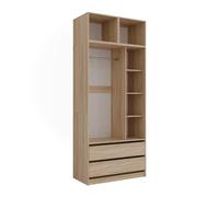 Vicco Armoire Elmo, Sonoma, 50x40cm Lot de 3pour Un Rangement Flexible des vêtements Les Plus Divers