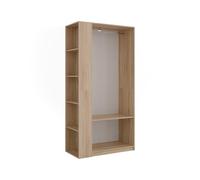 Vicco Armoire Elmo, Sonoma, 80x200cm Lot de 2pour Un Rangement Flexible des vêtements Les Plus Divers
