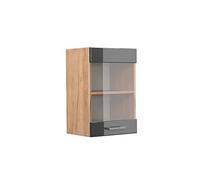 Vicco Armoire en Verre R-Line, Anthracite Haute Brillance, 40cm