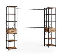Vicco Armoire Fyrk, Chêne Rustique, 180x187cm | combinable avec d'autres meubles Fyrk pour une utilisation modulaire