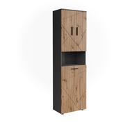Vicco Armoire Haute Irma, Anthracite/Chêne doré, 50x172cm