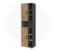 Vicco Armoire Haute Irma, Anthracite/Chêne doré, 50x172cm