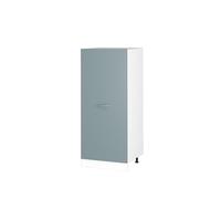 Vicco Armoire Haute R-Line, Bleu-Gris, 60cm | Grande porte · 3 Tablettes · Pieds réglables en hauteur · 1 Tiroir · Librement combinable