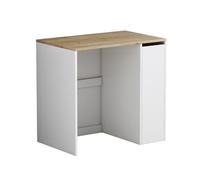 Vicco Armoire Machine à Laver Lavik, Blanc, 93.5x88.5cm | avec 3 compartiments, pour un rangement peu encombrant au-dessus de la machine à laver