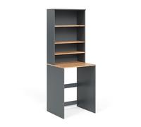 Armoire machine à laver Viktor, 66x88.2cm 2 parties avec étagère, Anthracite/Chêne de force doré, Vicco 56185