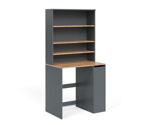 Vicco Armoire Machine à Laver Viktor, Anthracite/Chêne doré 93.6 x 88.2 cm | 1 Porte · 5 compartiments · Place pour lessive · Rangement bien organisé · Rangement vertical