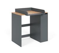 Armoire machine à laver Vicco Viktor Anthracite/chêne doré 93.6x88.2cm 2 pièces avec plan à langer, Model 56190