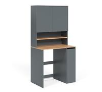 Armoire machine à laver Viktor, 93.6x88.2cm 2 pièces avec étagère, Anthracite/Chêne de force doré, Vicco 56188