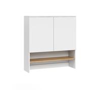 Vicco Armoire Machine à Laver Viktor, Blanc/Artisan, 93.6x100.4cm | pour un rangement peu encombrant au-dessus de la machine à laver
