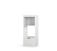 Vicco Armoire Micro-Ondes Fame-Line, Blanc Campagne, 60cm