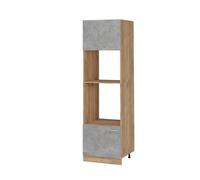 Vicco Armoire Micro-Ondes R-Line, Béton, 60cm, pour Une Combinaison Libre au Sein de systèmes de Cuisine modulaires
