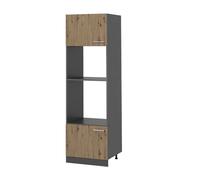 Vicco Armoire Micro-Ondes R-Line, Chêne Artisan, 60cm