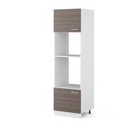 Armoire micro-ondes R-Line, 60cm, Gris noble/Blanc, Vicco 29763