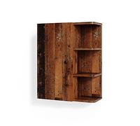 Vicco Armoire Murale Fynn, Chêne Rustique, 47.2x59.2cm | pour montage mural avec étagères ouvertes