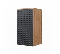 Vicco Armoire Murale Irma, Anthracite à Pois, 30x59cm | 2 compartiments, salle de bain, adapté à la fixation murale et combinable avec d'autres meubles Irma