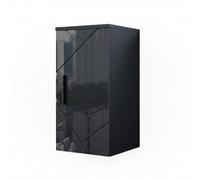 Vicco Armoire Murale Irma, Anthracite Haute Brillance, 30x59cm | adapté à la fixation murale et combinable avec d'autres meubles Irma