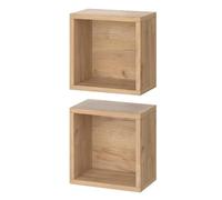 Vicco Armoire Murale Senyo, Chêne doré, 25x25cm | Set de 2, adapté à la fixation murale et compatible avec les meubles Senyo