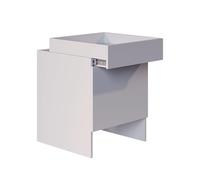 Vicco Armoire pour aspirateur Robot Dustin, Blanc, 50x67.5cm | avec 1 porte, adapté au rangement des ustensiles ménagers