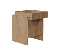 Vicco Armoire pour aspirateur Robot Dustin, Chêne doré, 50x67.5cm | avec 1 porte, adapté au rangement des ustensiles ménagers