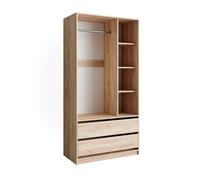Armoire pour enfants Vicco Elmo Sonoma 100x200cm avec 2 tiroirs, Model 49846