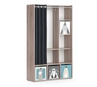 Armoire pour enfants Vicco Luigi Sonoma 105.8x178.1cm avec boîtes pliantes (grises), Model 40653