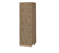 Armoire pour frigo R-Line, 60cm, Chêne Artisan/Chêne de force doré, Vicco 49141