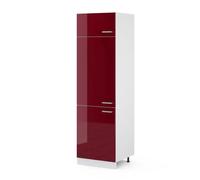 Armoire pour frigo R-Line, 60cm, Rouge brillant/Blanc, Vicco 30491