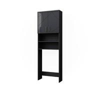 Armoire pour machine à laver Irma, 64x190.5cm, Anthracite Haute brillance, Vicco 41577