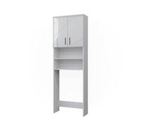 Armoire pour machine à laver Irma, 64x190.5cm, Blanc Haute brillance, Vicco 41576