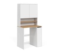 Vicco Armoire pour Machine à Laver Viktor, Blanc/Chêne Artisan 93.6 x 88.2 cm
