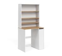Vicco Armoire pour Machine à Laver Viktor, Blanc/Chêne Artisan, 93.6x88.2cm 2 pièces avec étagère