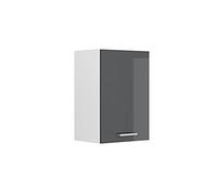 Armoire suspendue Vicco R-Line Anthracite Haute brillance 40cm avec étagères ouvertes, Model 42030