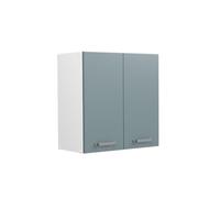Vicco Armoire Suspendue R-Line, Bleu-Gris, 60cm avec Portes, pour Montage Mural pour Le Rangement des ustensiles ménagers