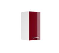 Vicco Armoire Suspendue R-Line, Bordeaux Haute Brillance, 30cm | avec porte, pour montage mural pour le rangement des ustensiles ménagers
