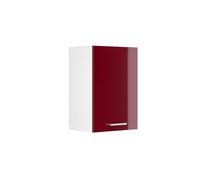 Armoire suspendue Vicco R-Line Rouge bordeaux Haute brillance 40cm avec étagères ouvertes, Model 42032