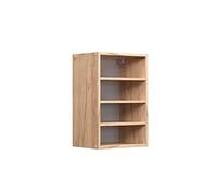 Vicco Armoire Suspendue R-Line, Chêne doré, 40cm | Rangement ouvert · 3 Tablettes · Librement combinable · Profondeur - 29 cm · ✓ Tout à portée de main